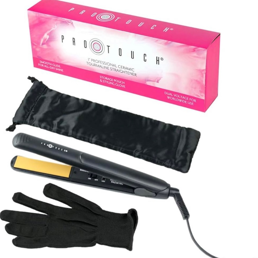 Pro Touch Professional Ceramic + Tourmaline 1" Flat Iron